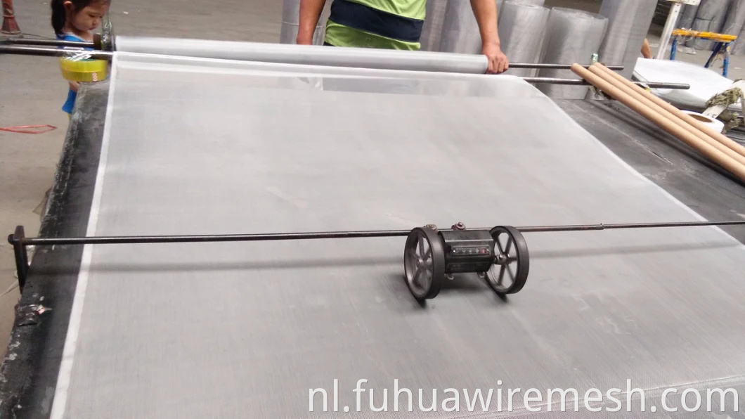 SS afgewerkte aluminium venster draadnet
